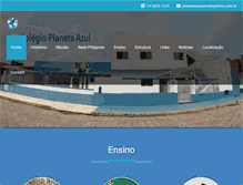 Tablet Screenshot of colegioplanetaazul.com.br